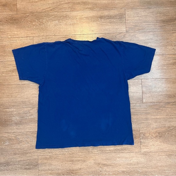 Adidas Blue Short Sleeve Tee Classic Athletic Style  XL - Picture 3 of 3